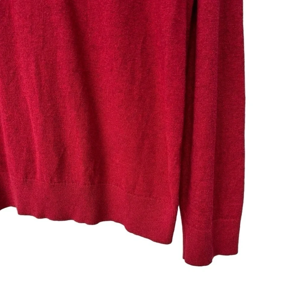 Banana Republic Men's Premium Luxe Sweater, Cashmere Silk Blend, Red, Large